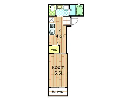 CASA GRAN ARBOL(1K/3階)の間取り写真