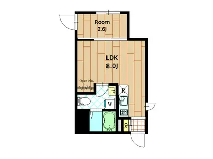 SEED JUST B-BASE Ⅱ(1LDK/1階)の間取り写真