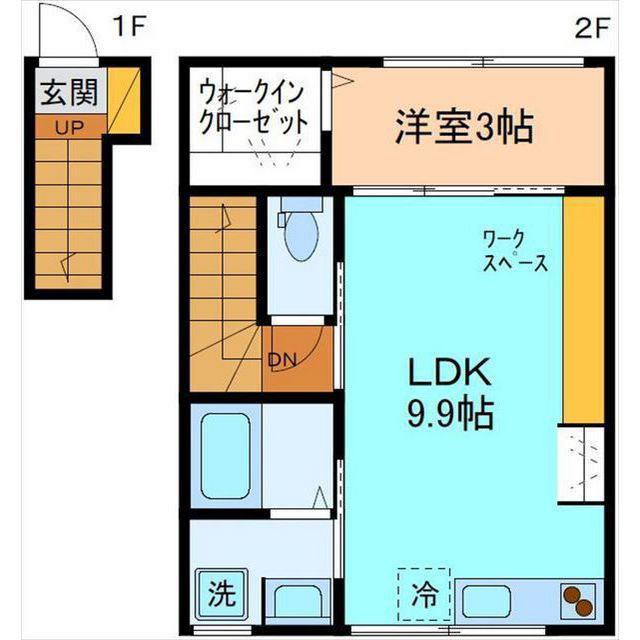 セシボン52(1LDK/2階)の間取り写真