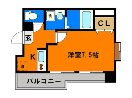 新千葉小川マンション(1K/3階)の間取り写真