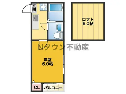 シェモア千種公園(1K/1階)の間取り写真