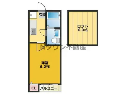 シェモア千種公園(1K/2階)の間取り写真