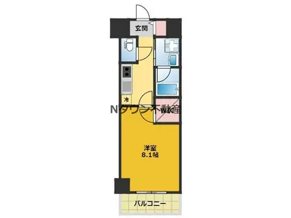 パークレジデンス上飯田駅前(1K/3階)の間取り写真
