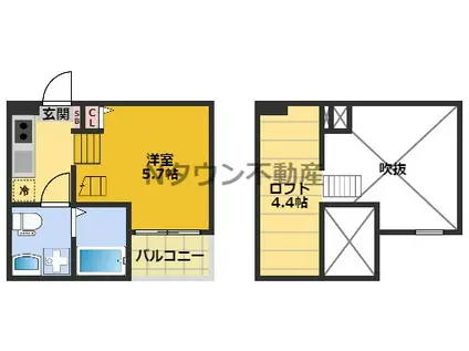 TIR NA NOG(1K/2階)の間取り写真