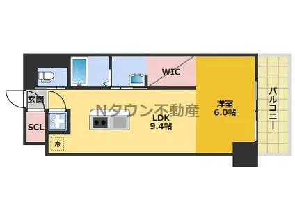 SK BUILDING-901(1LDK/9階)の間取り写真