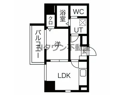 LIVES RESIDENCE SAKO(1LDK/6階)の間取り写真