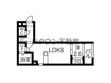 アソシエ中村(1LDK/1階)の間取り写真