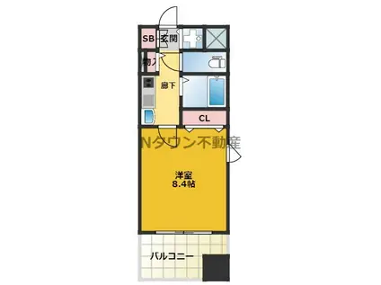 プレサンス泉セントマーク(1K/5階)の間取り写真