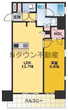 FIRST RESIDENCE SAKAE(1LDK/8階)の間取り写真