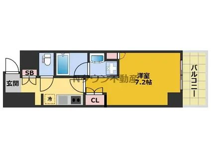 IARIM栄東(1K/9階)の間取り写真