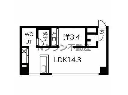 コレクション名駅Ⅲ(1LDK/2階)の間取り写真
