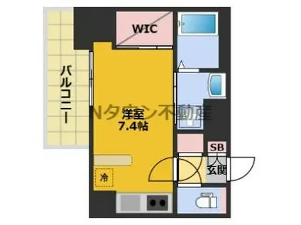 S-RESIDENCE庄内通駅前CURERE(ワンルーム/2階)の間取り写真