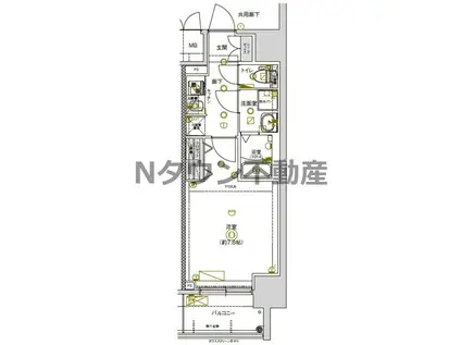 CREST TAPP新栄(1K/9階)の間取り写真
