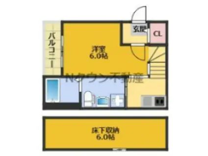 ル・ケレス黄金(1SK/1階)の間取り写真