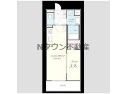 アイナ ルアナ ウル(1LDK/3階)の間取り写真