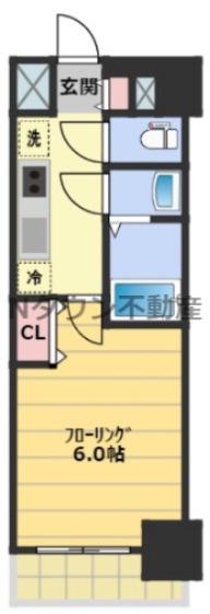 プレサンス千種駅前レイズ(1K/9階)の間取り写真