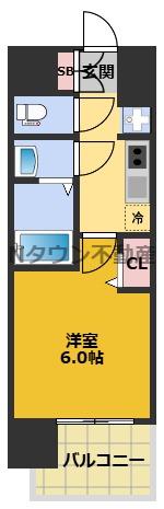 MAXIV新栄(1K/3階)の間取り写真