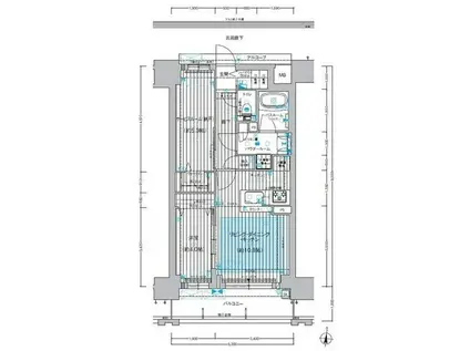 プレサンス ロジェ 栄三丁目(1SLDK/9階)の間取り写真