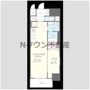 ファンファーレ黄金(1LDK/3階)の間取り写真
