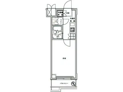 ルーブル上池台弐番館(1K/6階)の間取り写真