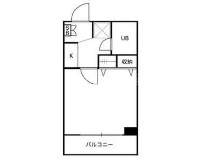 ルーブル南馬込(1K/4階)の間取り写真