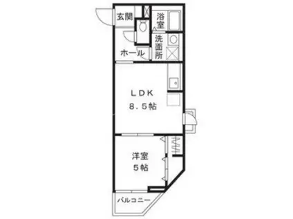 GOLDEN ARROW Ⅱ(1LDK/4階)の間取り写真