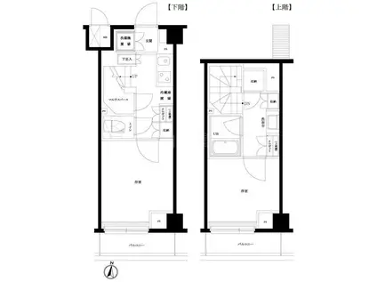 ルーブル多摩川七番館(2K/5階)の間取り写真