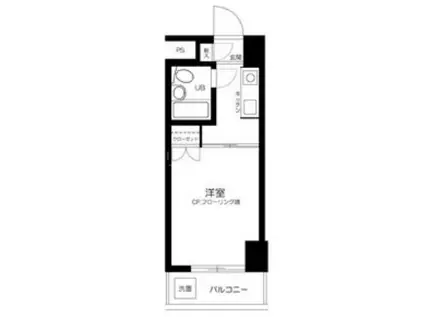 ハイタウン大森ナンバー3(1K/6階)の間取り写真