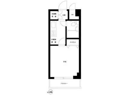 ルーブル大森Ⅱ(1K/6階)の間取り写真