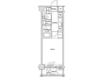 FORTIS大森(1K/3階)の間取り写真