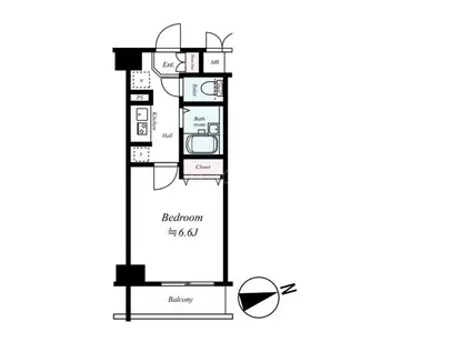 ガーラ・シティ蒲田南(1K/5階)の間取り写真