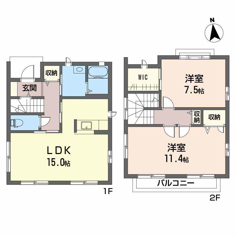 コートアイワ(3LDK/1階)の間取り写真