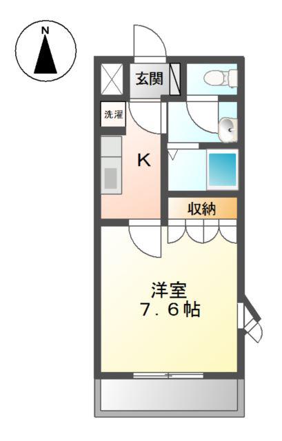 STRADASAYA(1K/2階)の間取り写真