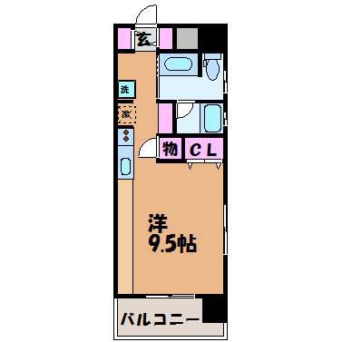 TREIZE REUNION(ワンルーム/4階)の間取り写真