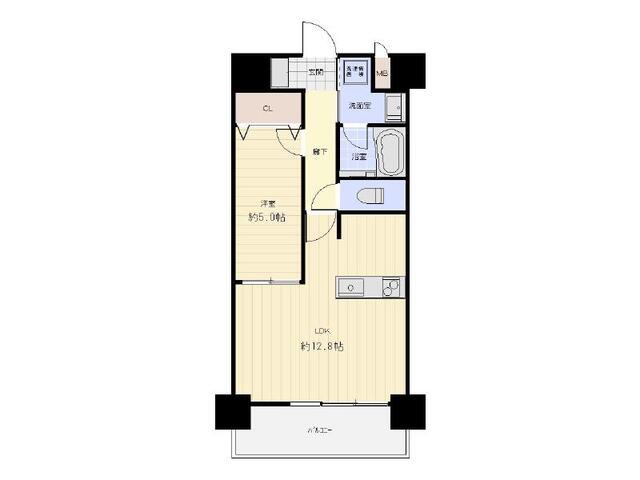 伊予鉄道横河原線 いよ立花駅 徒歩1分 11階建 築11年(1LDK/5階)の間取り写真