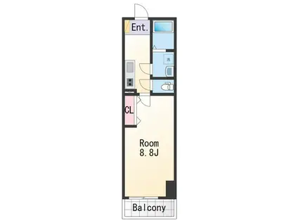 グランパシフィック和歌浦東INNOVATION(1K/1階)の間取り写真