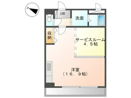 コンフォース21(ワンルーム/3階)の間取り写真
