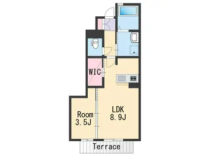 シャーメゾン77(1LDK/1階)の間取り写真