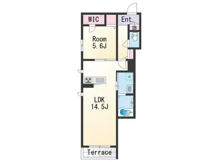 シャーメゾン黒田(1LDK/1階)の間取り写真