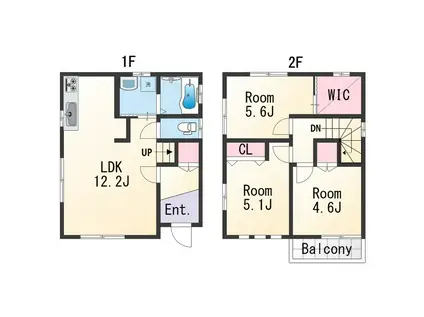 紀勢本線 宮前駅 徒歩33分 2階建 築15年(3LDK)の間取り写真