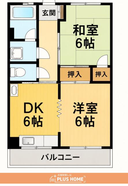 タウンコーポCL(1LDK/3階)の間取り写真