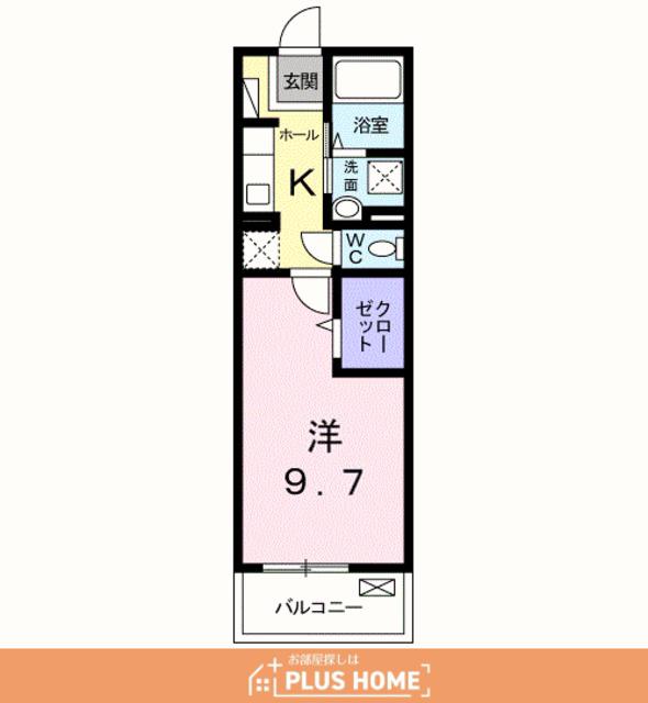リンデンバウム Ⅰ(1K/3階)の間取り写真