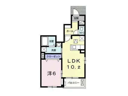 メゾンソフィア(1LDK/1階)の間取り写真