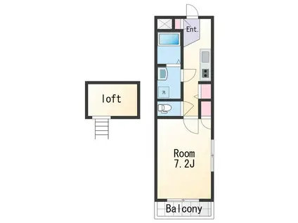 一聖ビル(1K/4階)の間取り写真