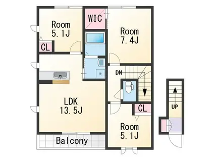 シャーメゾン紀水(3LDK/1階)の間取り写真