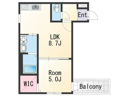 フジパレス北新金屋丁(1LDK/3階)の間取り写真