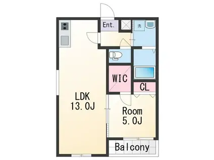 フジパレス吹屋町Ⅱ番館(1LDK/3階)の間取り写真