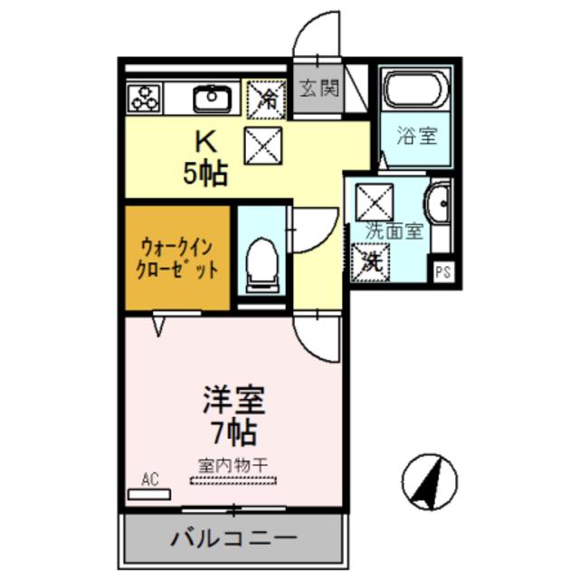 リーフ クレール(1K/3階)の間取り写真