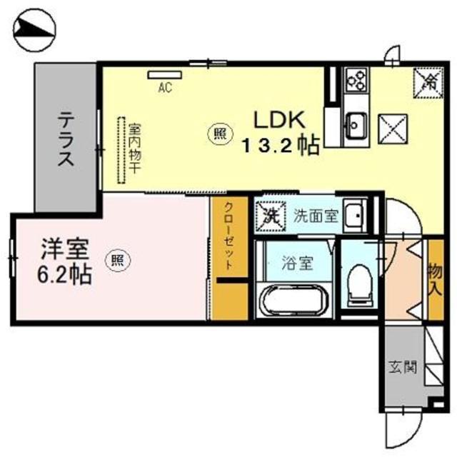 フェール ブリエ(1LDK/3階)の間取り写真
