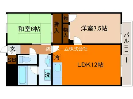 20HOUSE(2LDK/3階)の間取り写真